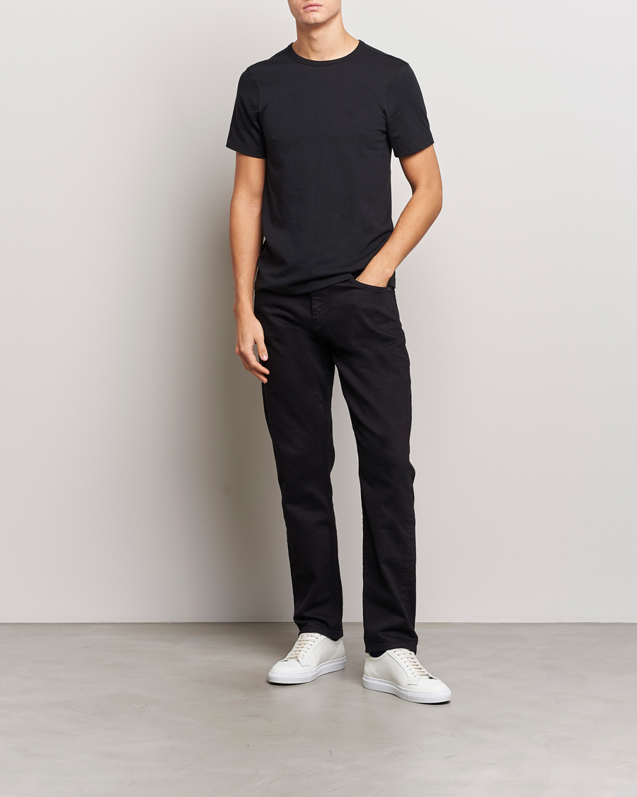 Herren | T-Shirts | Merz b. Schwanen | 1950s Classic Loopwheeled T-shirt Black