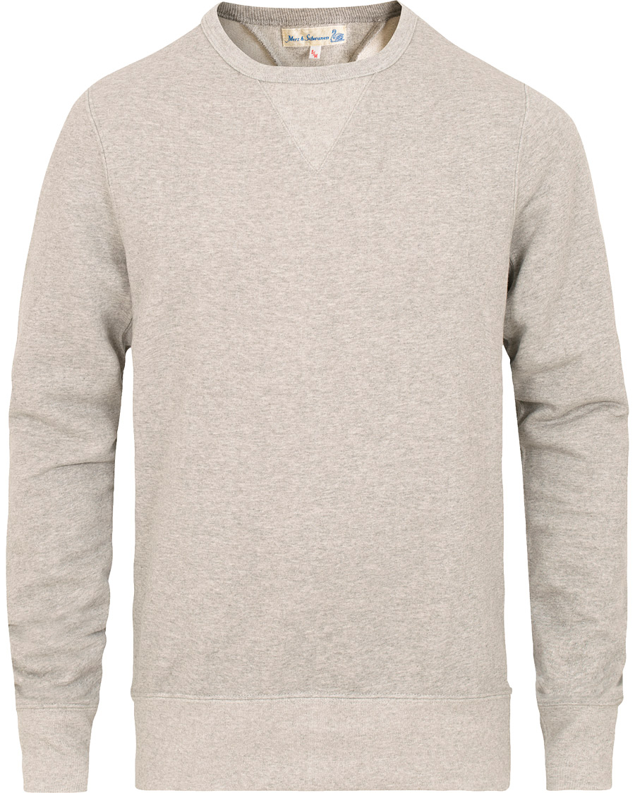 Herren | Pullover | Merz b. Schwanen | 346 Sweatshirt Grey Melange