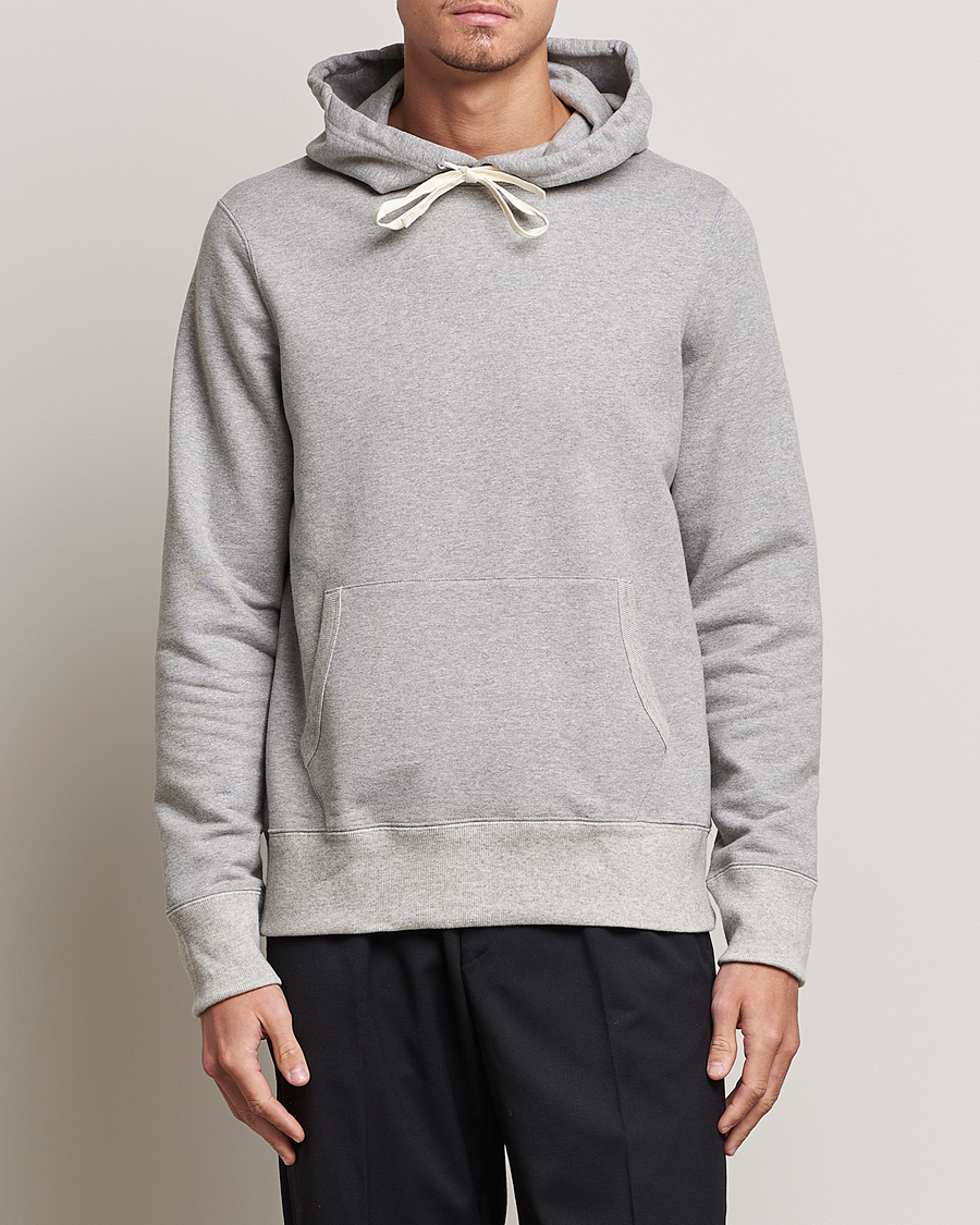 Herren | Merz b. Schwanen | Merz b. Schwanen | Cotton Loopwheeled Hoodie Grey Melange