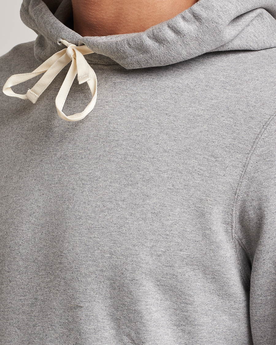 Herren | Pullover | Merz b. Schwanen | Cotton Loopwheeled Hoodie Grey Melange