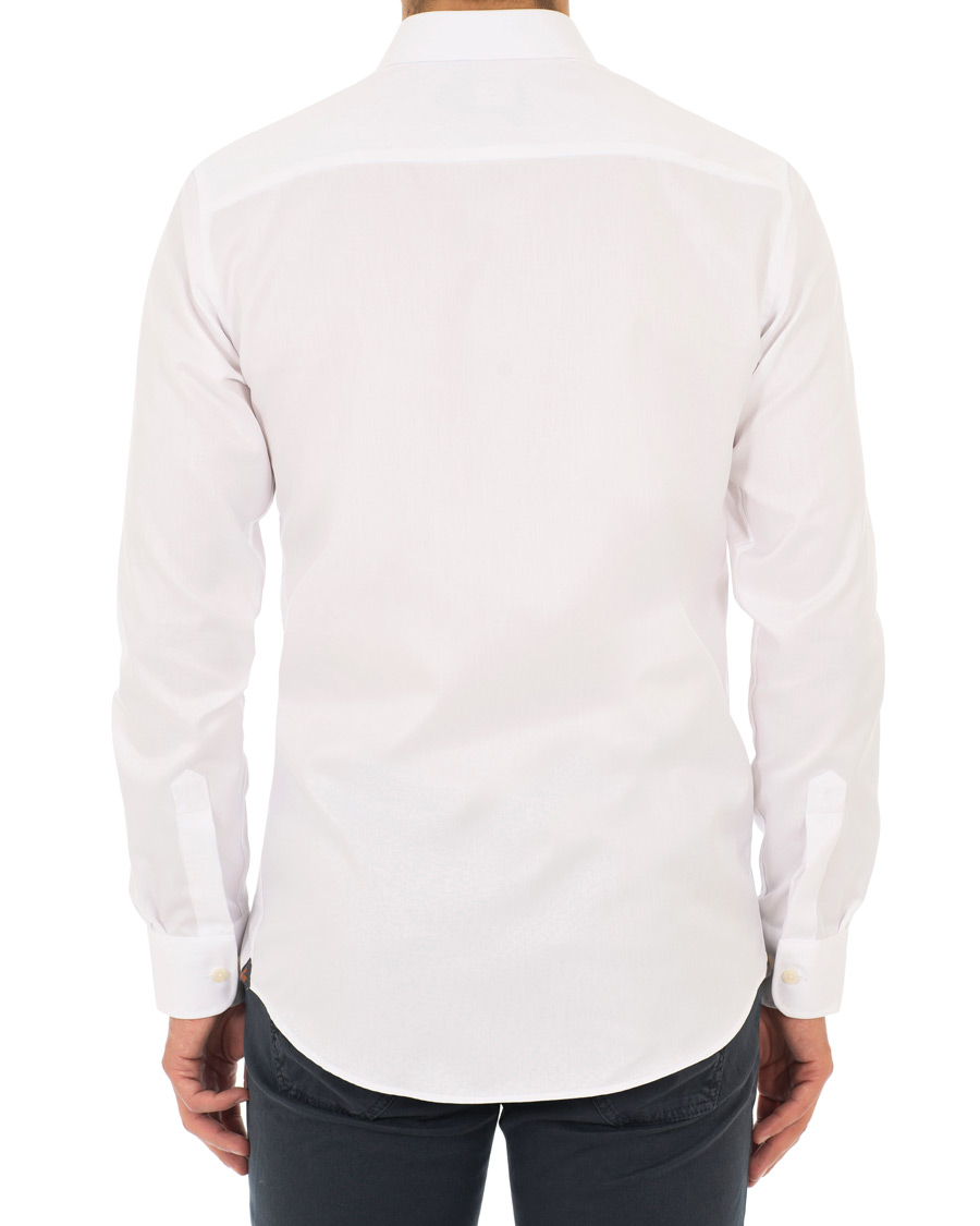 Herren | Hemden | Morris | Dean Spread Collar Cotton Shirt White