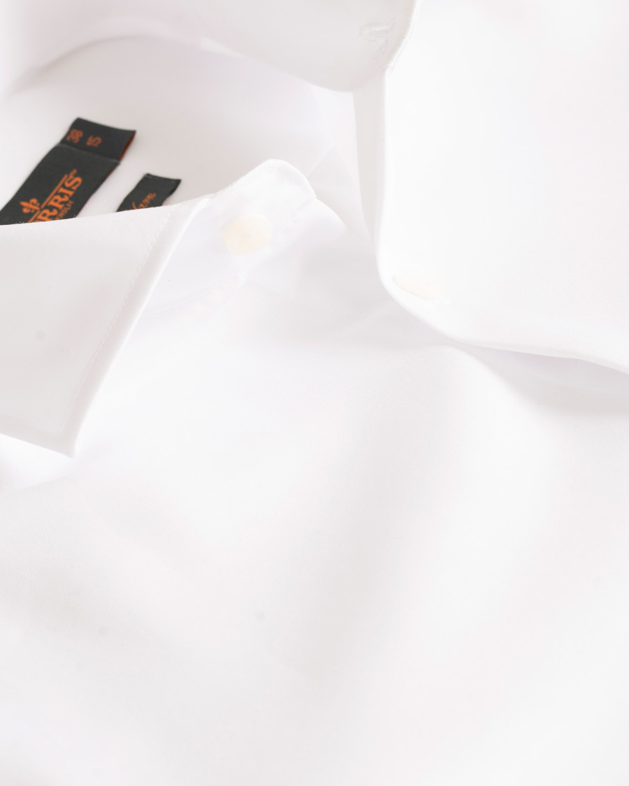 Herren | Hemden | Morris | Dean Spread Collar Cotton Shirt White