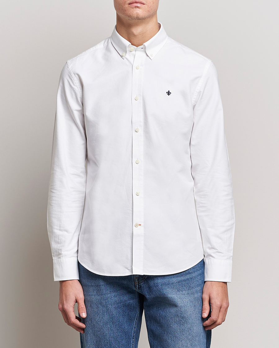 Herren | Smart Casual | Morris | Oxford Button Down Cotton Shirt White