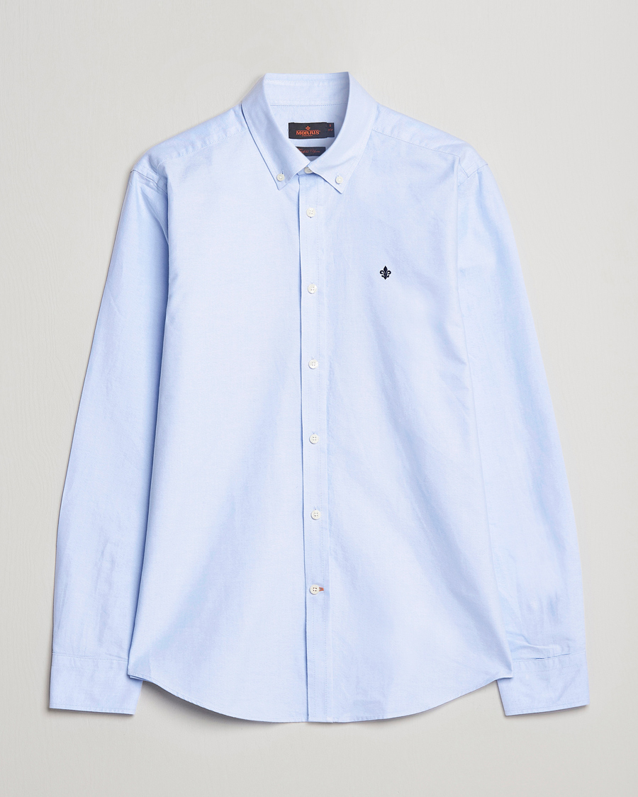 Herren |  | Morris | Oxford Button Down Cotton Shirt Light Blue