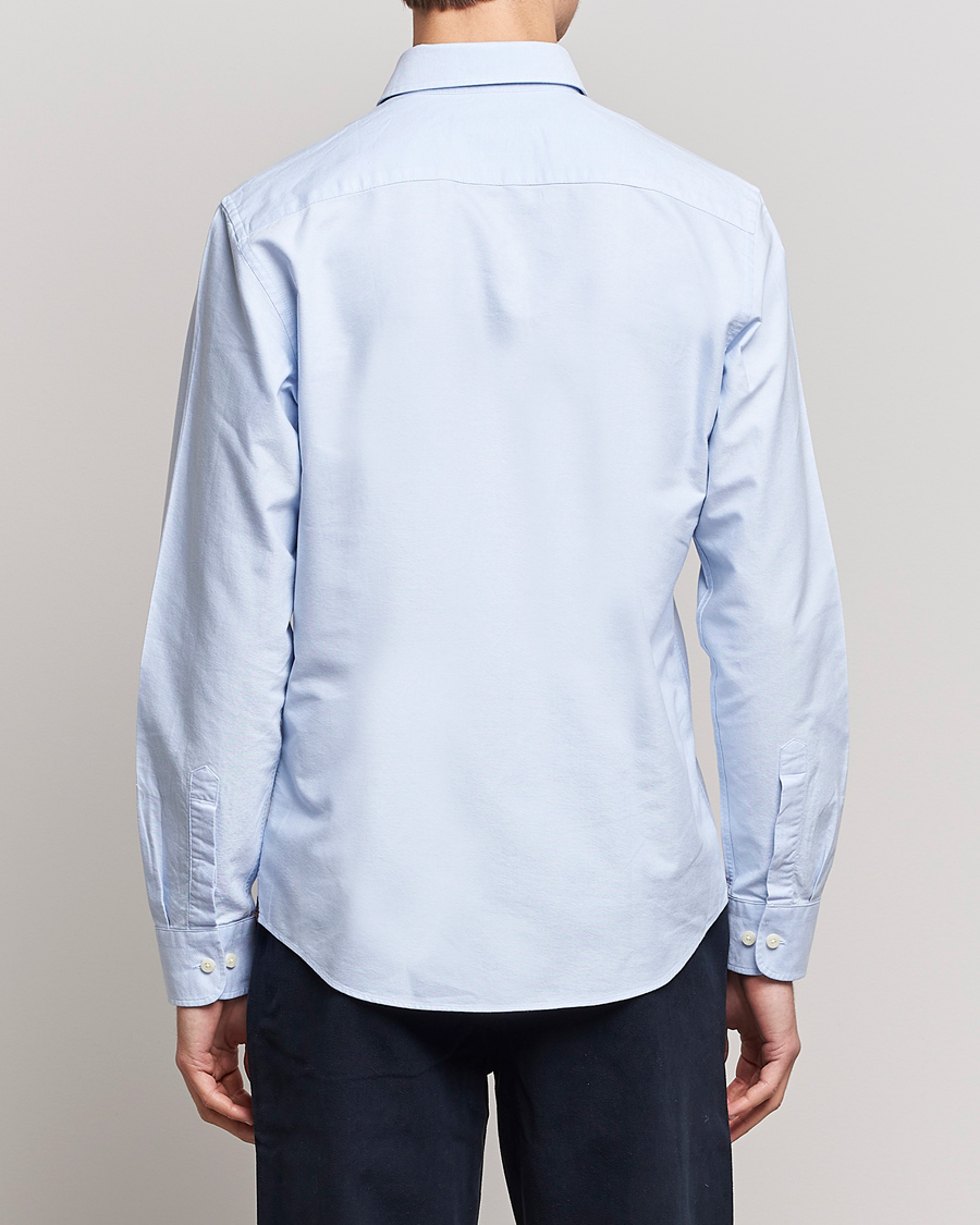 Herren | Hemden | Morris | Oxford Button Down Cotton Shirt Light Blue
