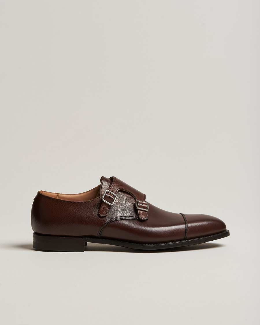 Herren | Monkstrap | Crockett & Jones | Lowndes Monkstrap City Sole Dark Brown Calf
