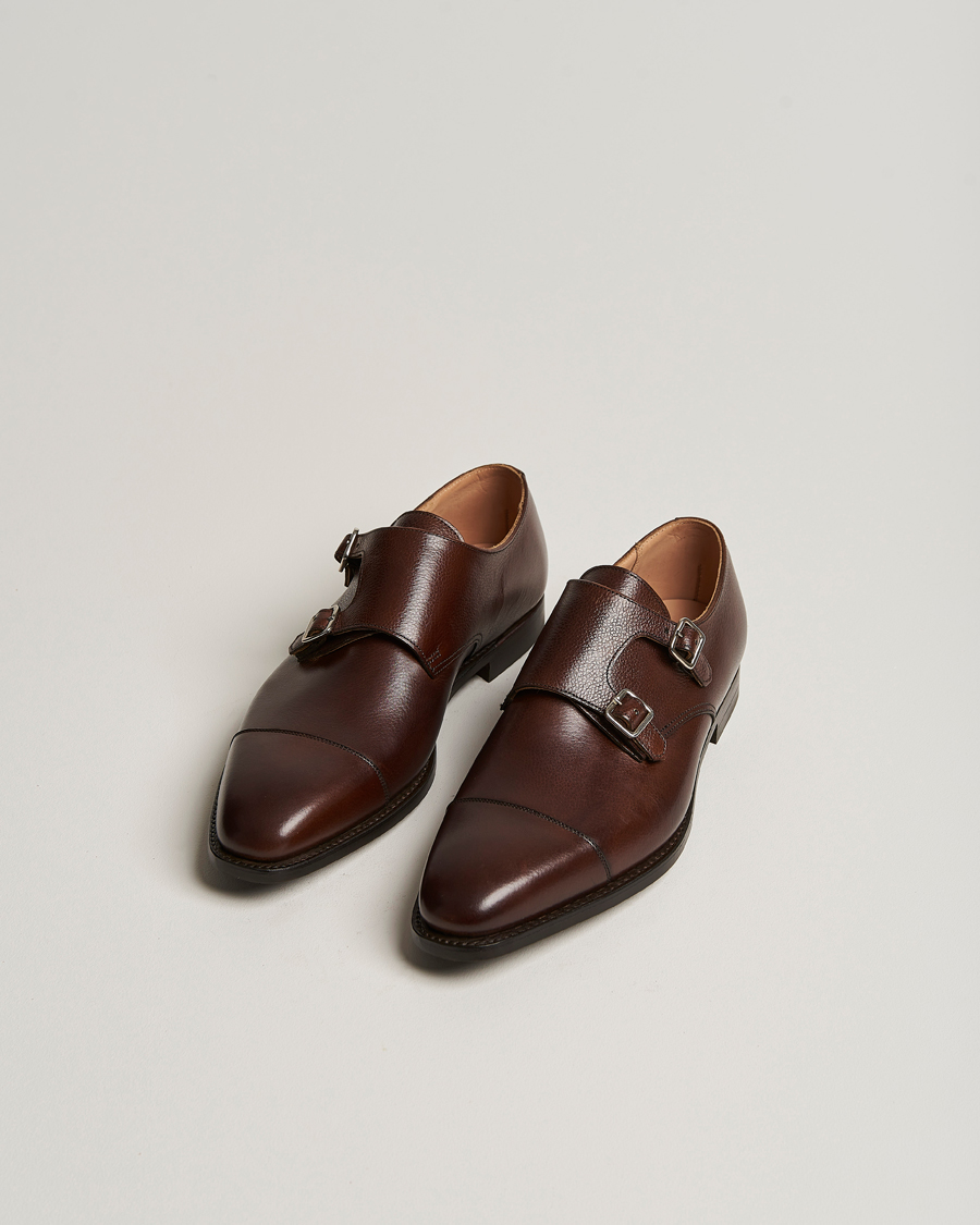 Herren | Monkstrap | Crockett & Jones | Lowndes Monkstrap City Sole Dark Brown Calf