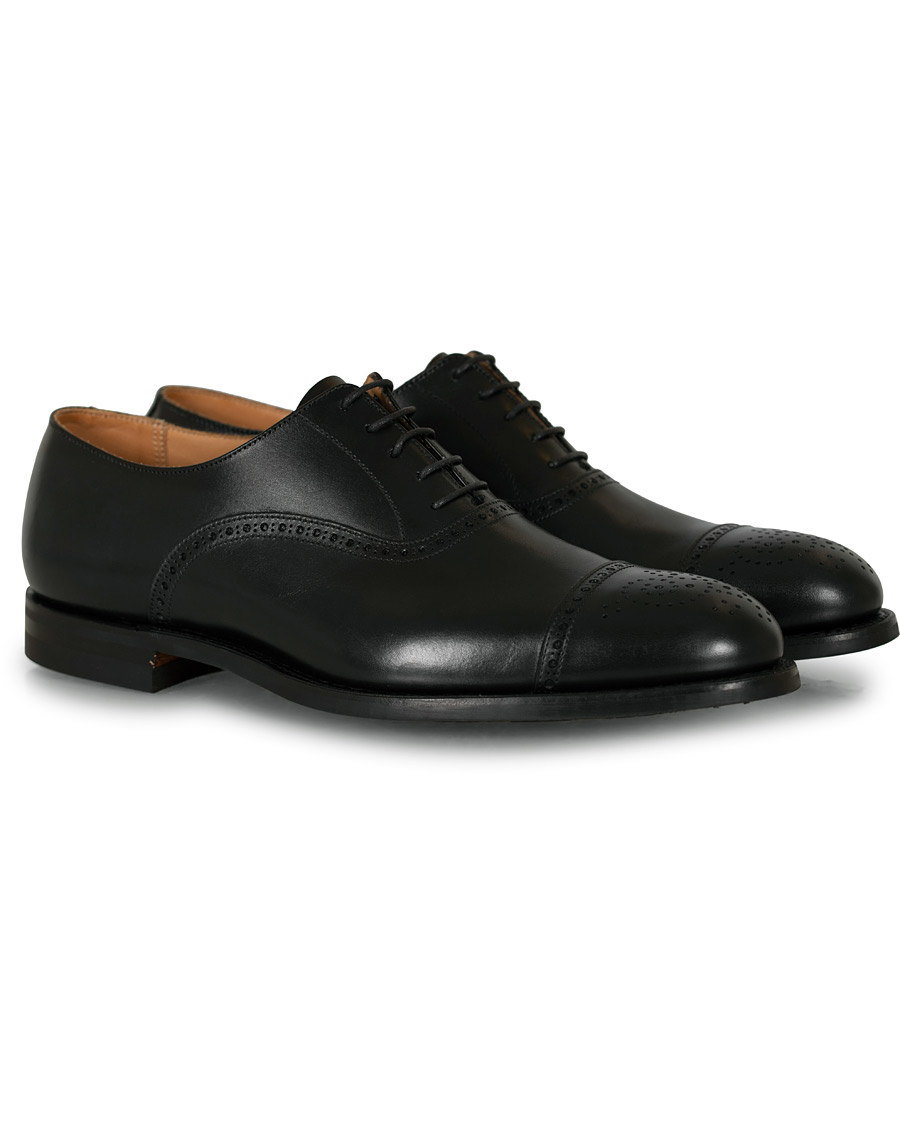 Herren | Crockett & Jones Hatton Brogue City Sole Black Calf | Crockett & Jones | Hatton Brogue City Sole Black Calf