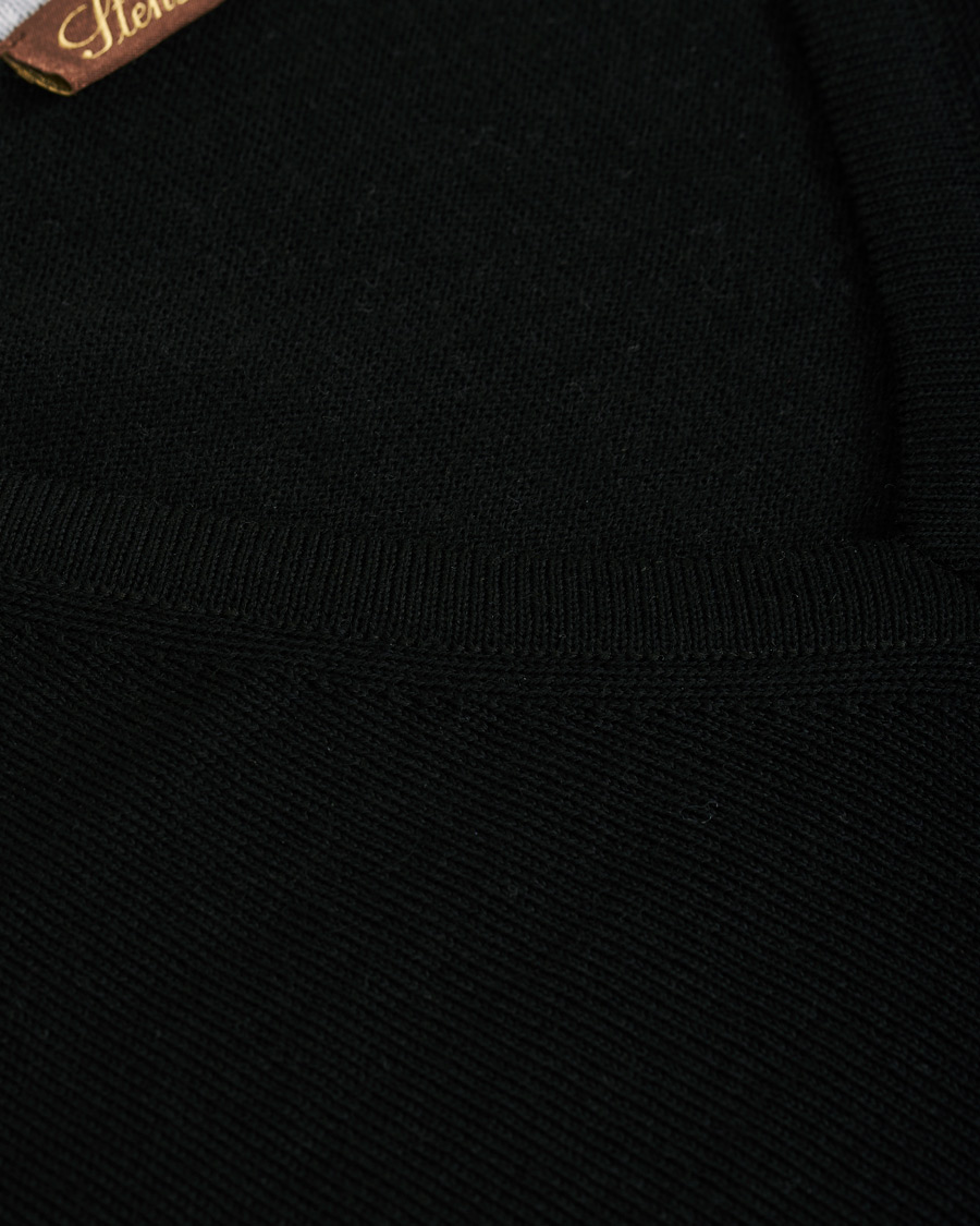 Herren | Pullover | Stenströms | Merino V- Neck Pullover Black