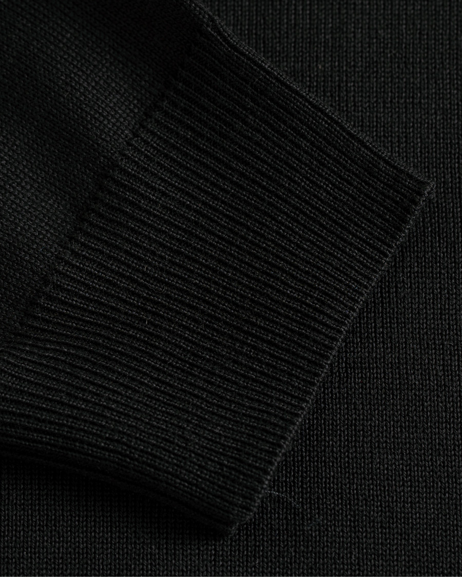 Herren | Pullover | Stenströms | Merino V- Neck Pullover Black