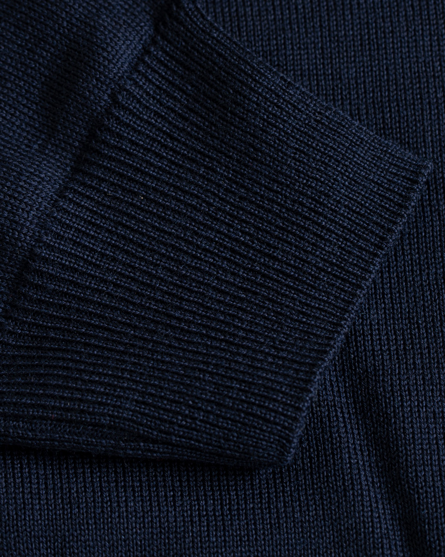 Herren | Pullover | Stenströms | Merino Crew Neck Pullover Navy