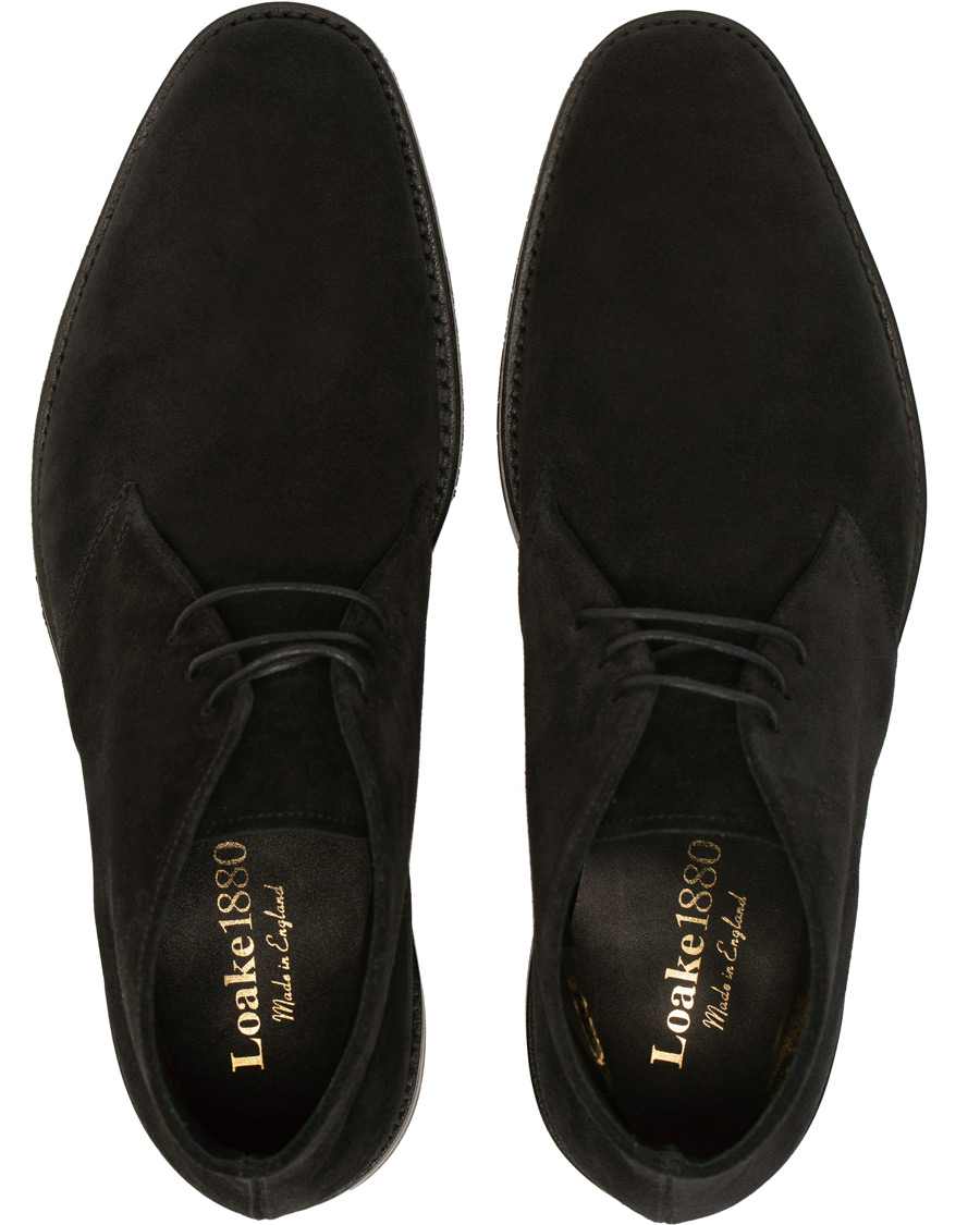 Herren | Loake 1880 Pimlico Chukka Boot Black Suede | Loake 1880 | Pimlico Chukka Boot Black Suede