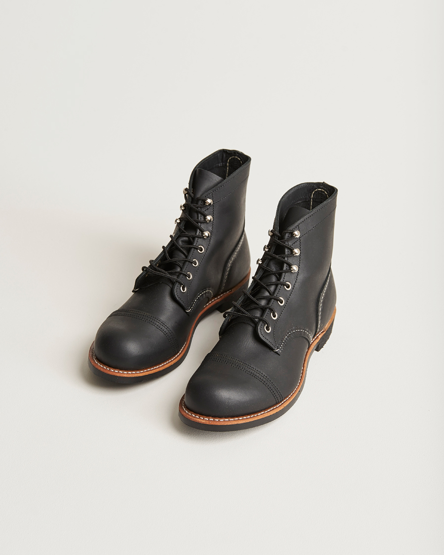 Herren | Handgefertigte Schuhe | Red Wing Shoes | Iron Ranger Boot Black Harness