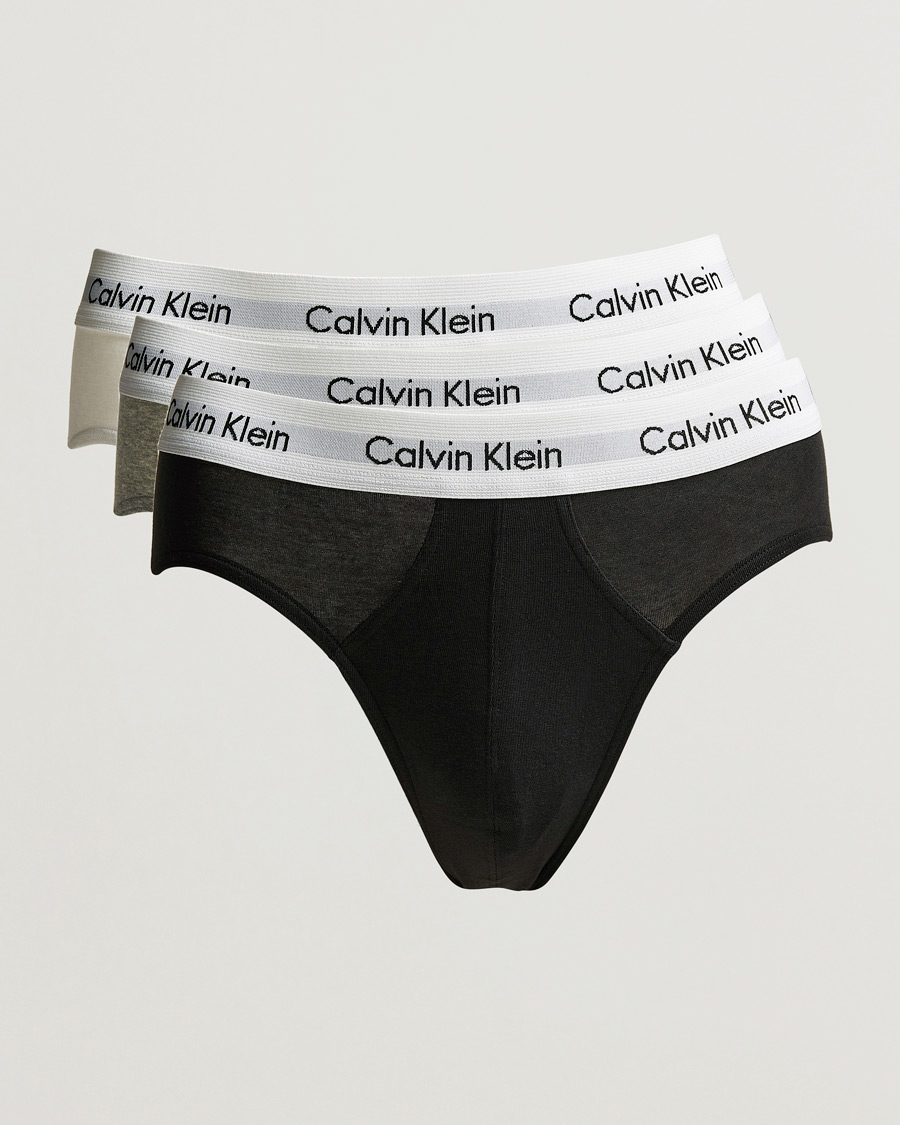 Herren |  | Calvin Klein | Cotton Stretch Hip Breif 3-Pack Black/White/Grey