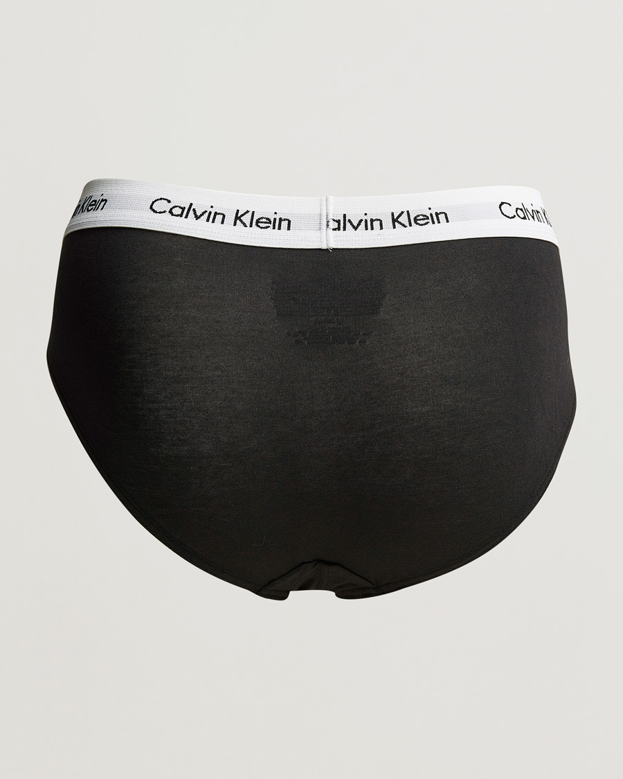 Herren | Slips | Calvin Klein | Cotton Stretch Hip Breif 3-Pack Black/White/Grey