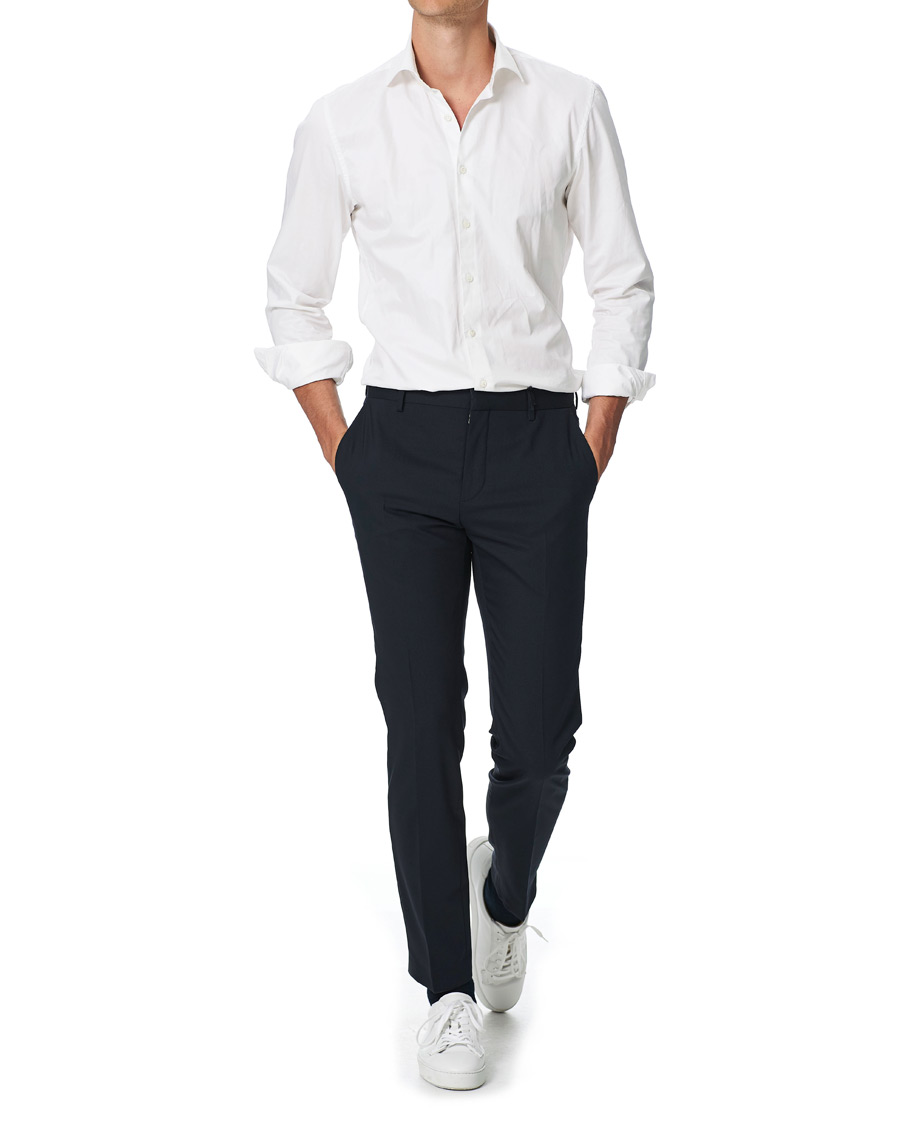 Herren | Hosen | Calvin Klein | Wool Stretch Trousers Midnight Navy