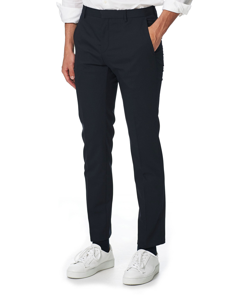 Herren | Hosen | Calvin Klein | Wool Stretch Trousers Midnight Navy