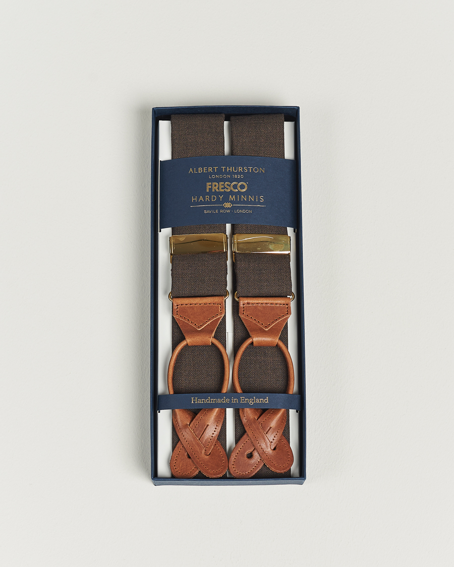 Herren | Albert Thurston Fresco Braces 38mm Brown | Albert Thurston | Fresco Braces 38mm Brown