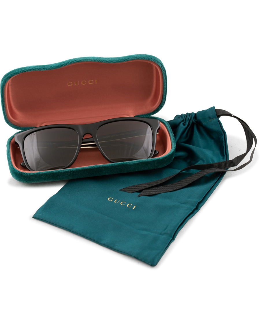 Herren | Gucci GG0381S Sunglasses Black/Grey | Gucci | GG0381S Sunglasses Black/Grey
