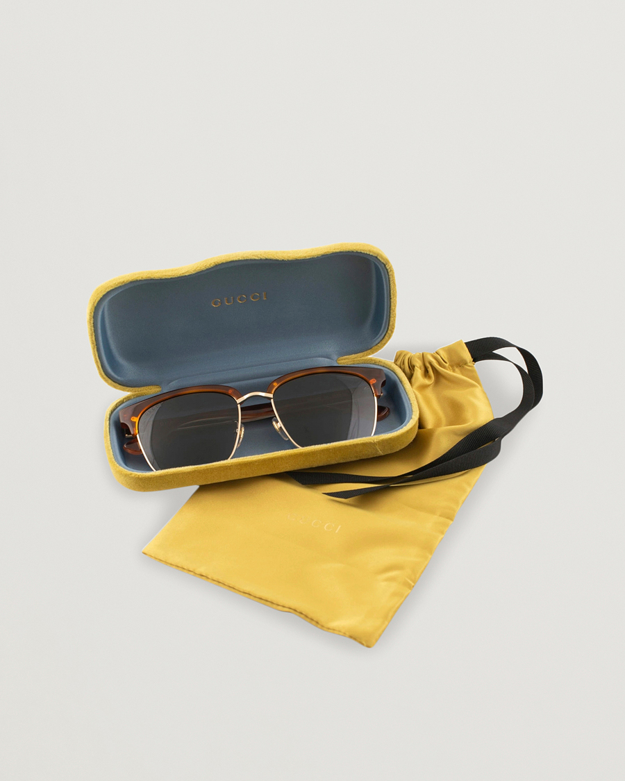 Herren | Gucci GG0382S Sunglasses Havana/Blue | Gucci | GG0382S Sunglasses Havana/Blue