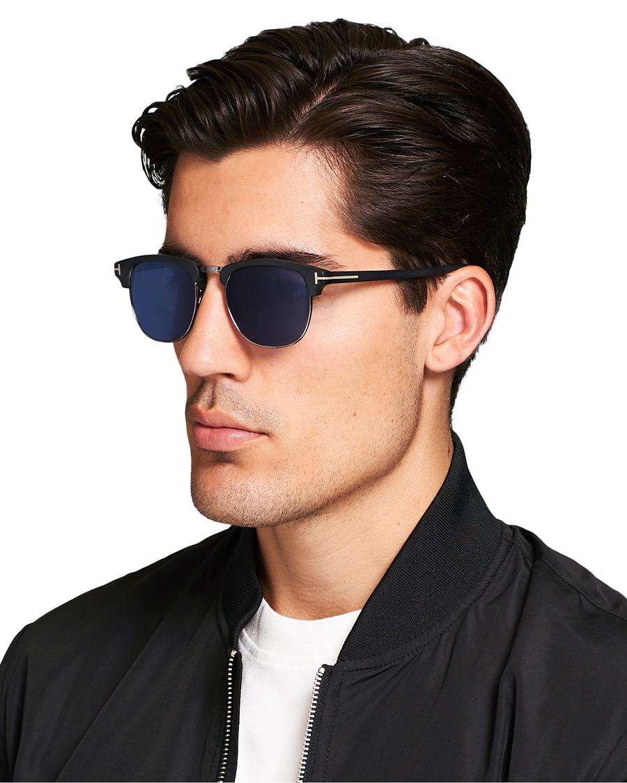 Herren | Sonnenbrillen | Tom Ford | Henry FT0248 Sunglasses Matte Black/Blue