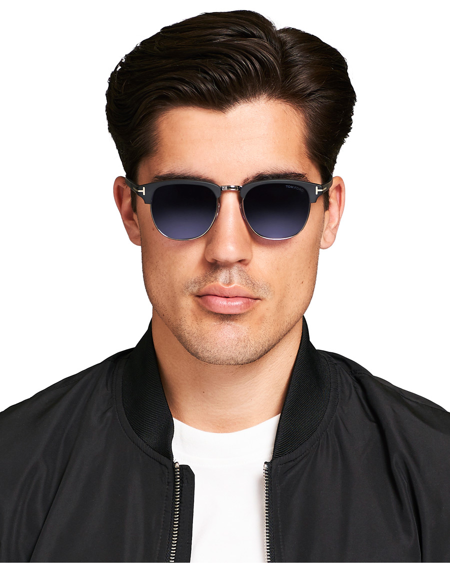 Herren | Sonnenbrillen | Tom Ford | Henry FT0248 Sunglasses Matte Black/Blue