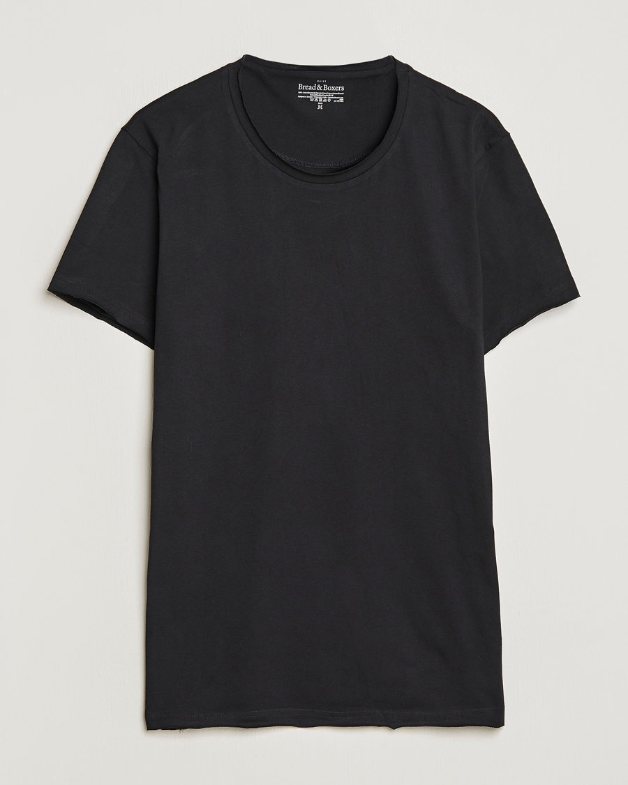 Herren | T-Shirts | Bread & Boxers | Crew Neck Relaxed Black
