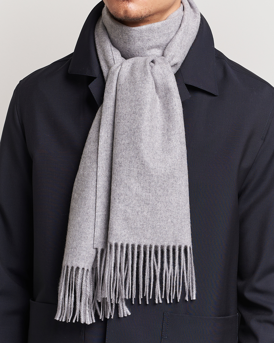 Herren | Kategorie | Piacenza Cashmere | Cashmere Scarf Light Grey