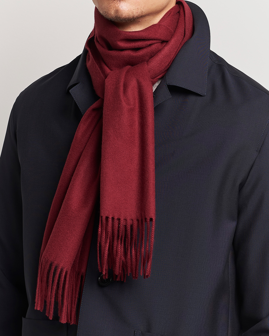 Herren | Piacenza Cashmere | Piacenza Cashmere | Cashmere Scarf Burgundy