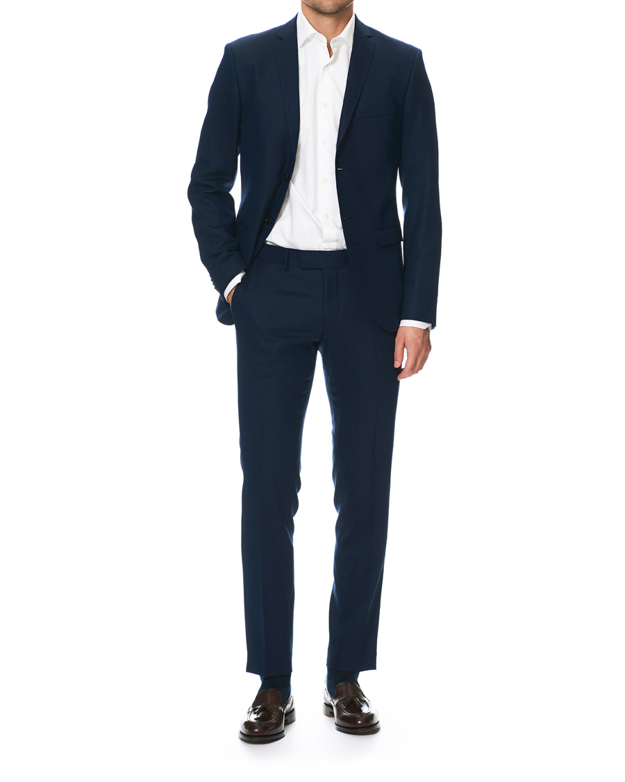 Herren | Hosen | Tiger of Sweden | Gordon Wool Stretch Trousers Country Blue