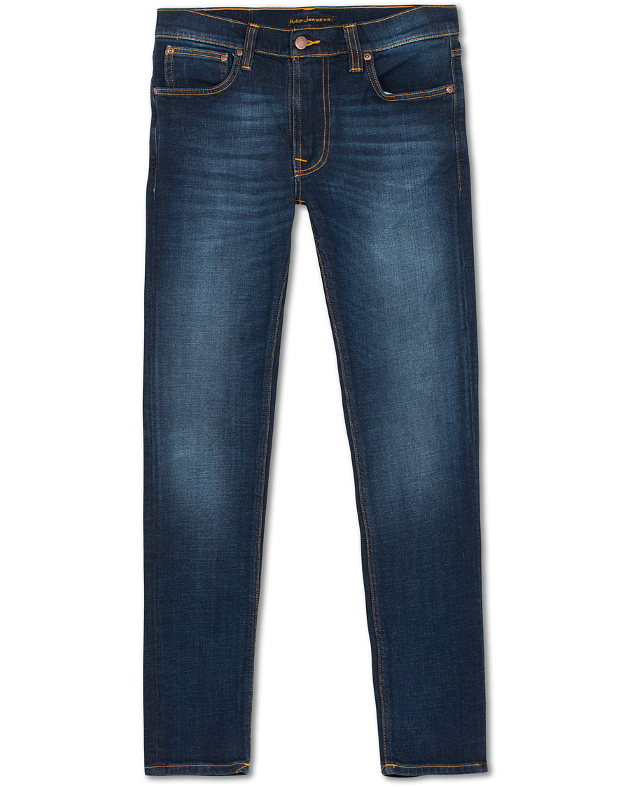 Herren | Jeans | Nudie Jeans | Lean Dean Organic Jeans Dark Deep Worn