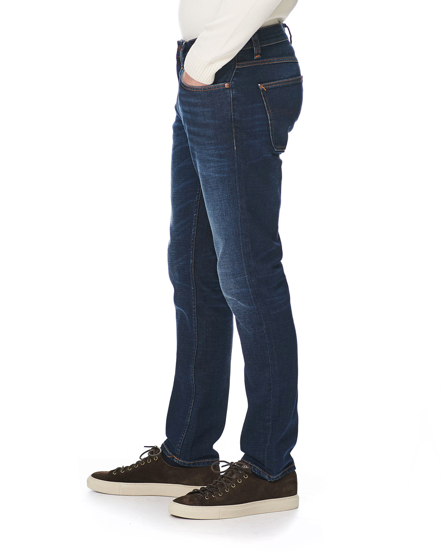 Herren | Jeans | Nudie Jeans | Lean Dean Organic Jeans Dark Deep Worn