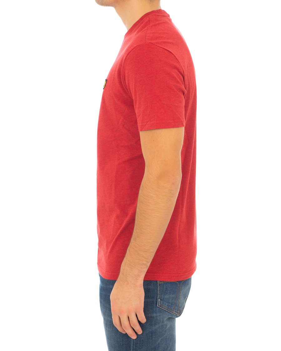 Herren | T-Shirts | Lyle & Scott | Garment Dyed T-Shirt Dark Red Marl