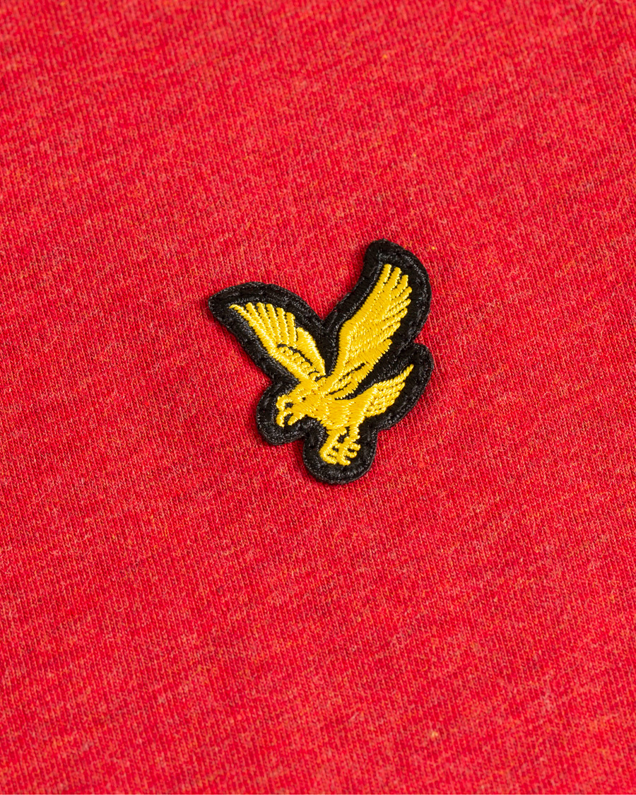 Herren | T-Shirts | Lyle & Scott | Garment Dyed T-Shirt Dark Red Marl