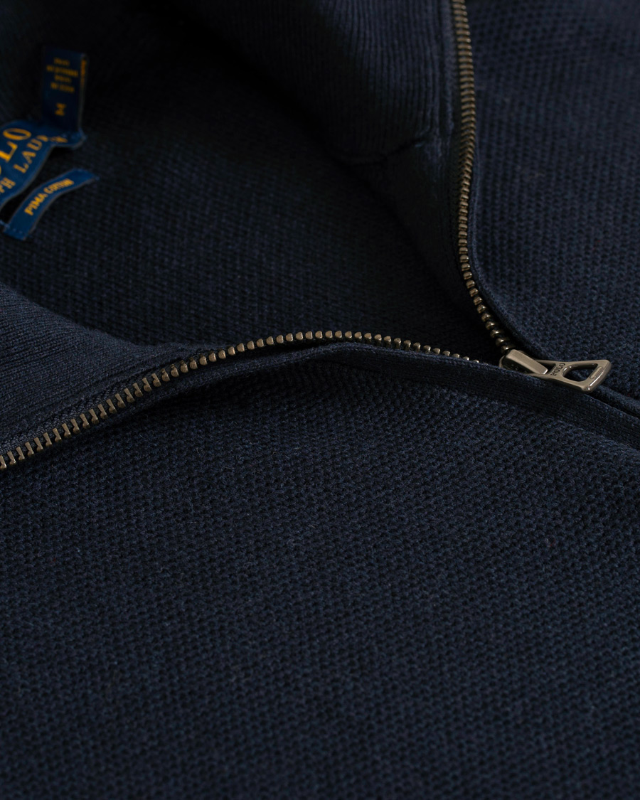 Herren | Pullover | Polo Ralph Lauren | Texture  Half Zip Navy Heather