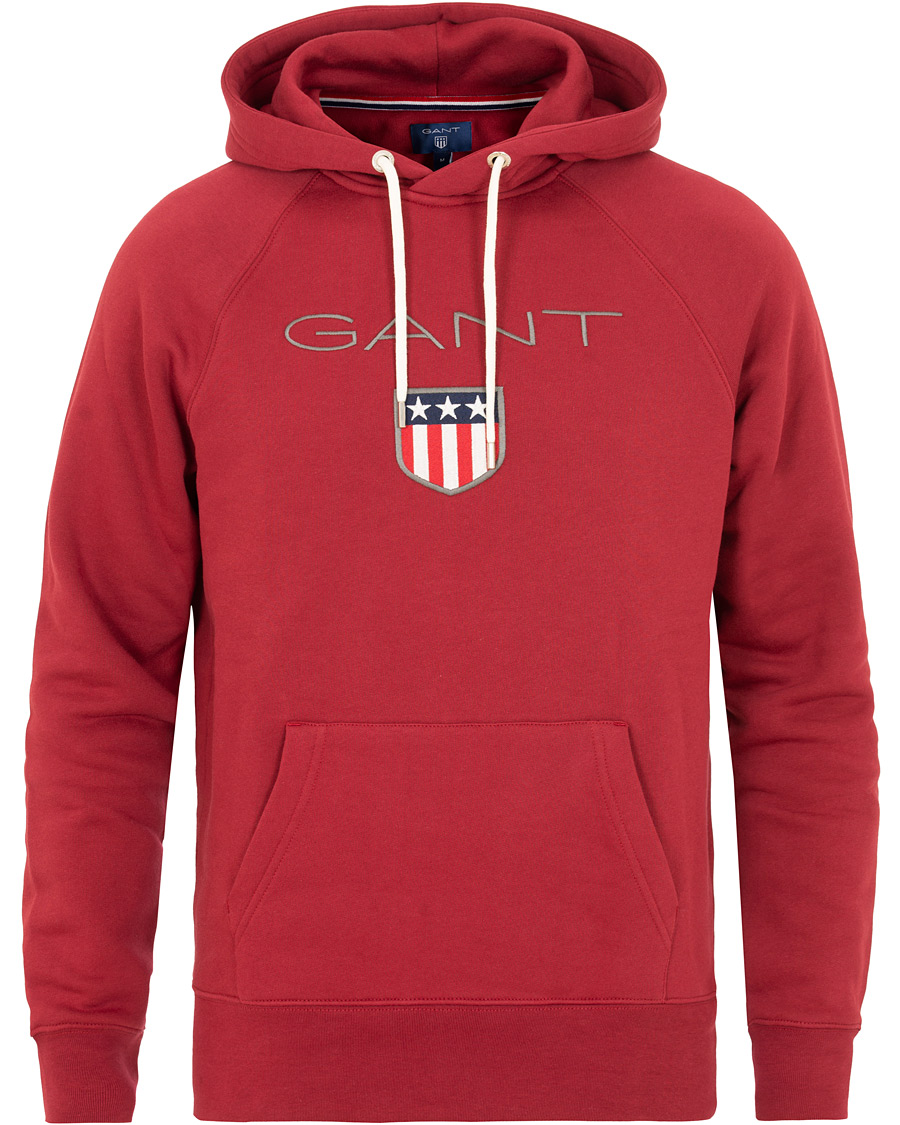 Herren | Pullover | GANT | Shield Hoodie Mahogany Red