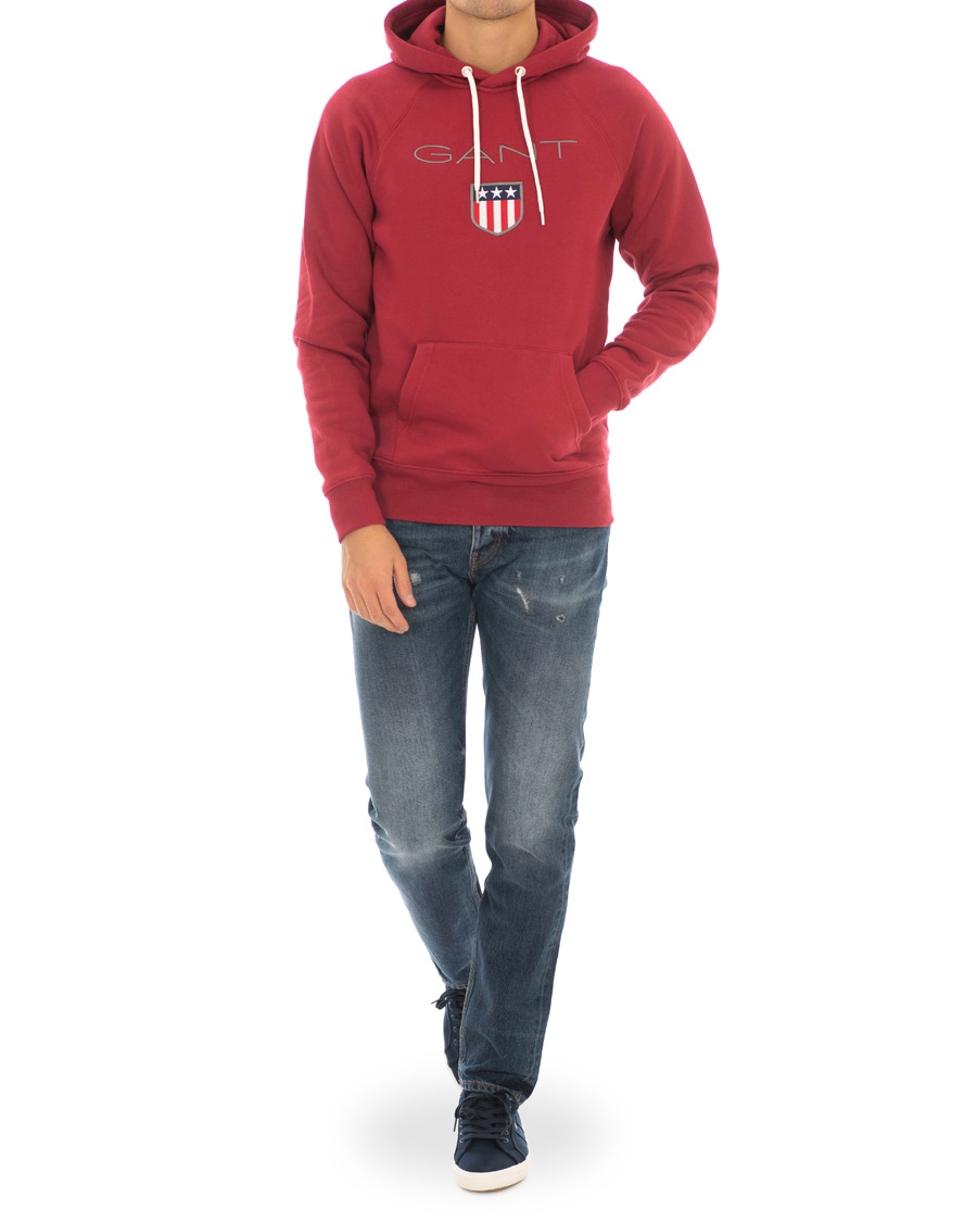 Herren | Pullover | GANT | Shield Hoodie Mahogany Red