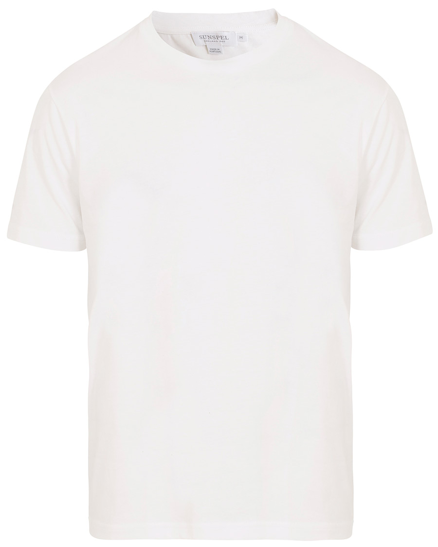 Herren | T-Shirts | Sunspel | Riviera Organic Tee White