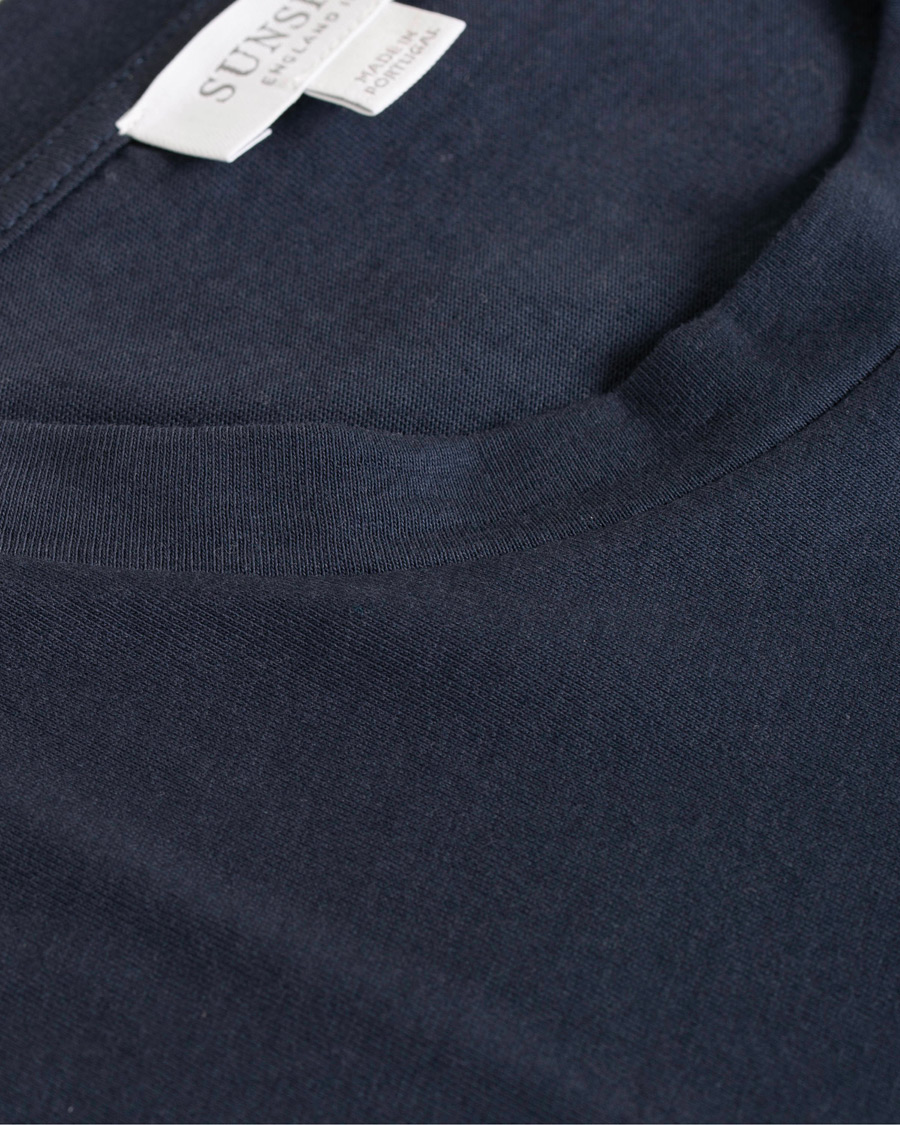Herren | T-Shirts | Sunspel | Riviera Organic Tee Navy