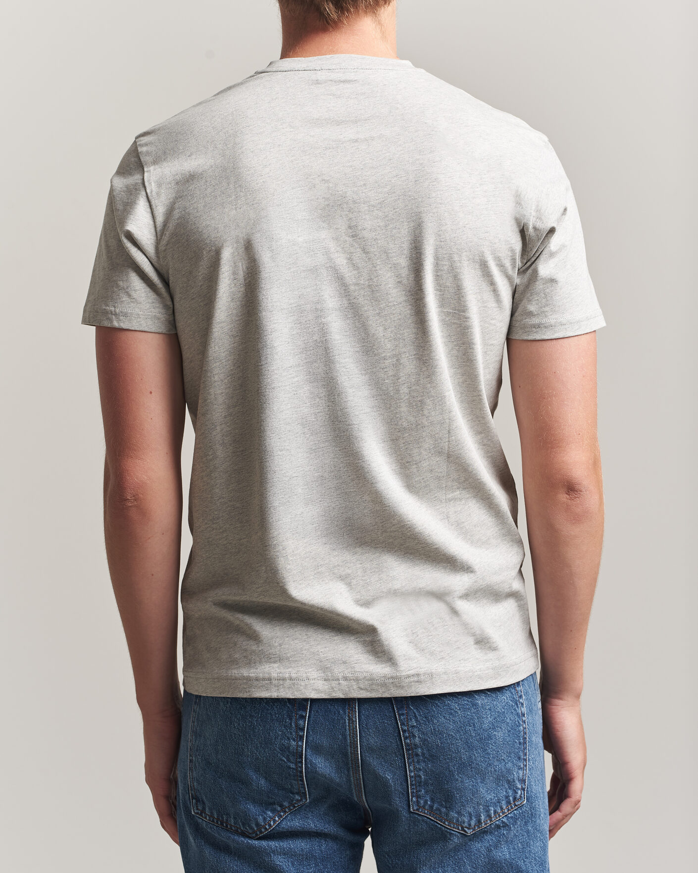 Herren | T-Shirts | Sunspel | Riviera Midweight T-Shirt Grey Melange