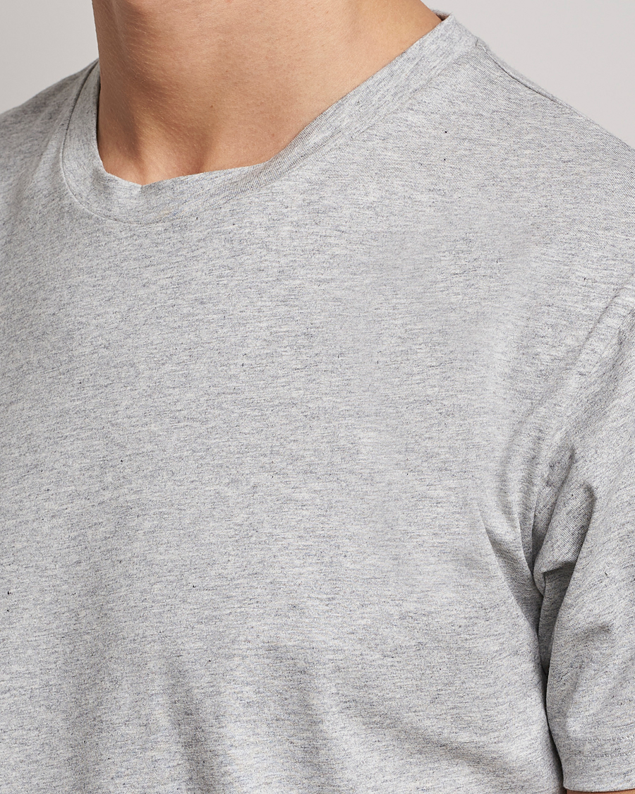 Herren | T-Shirts | Sunspel | Riviera Midweight T-Shirt Grey Melange