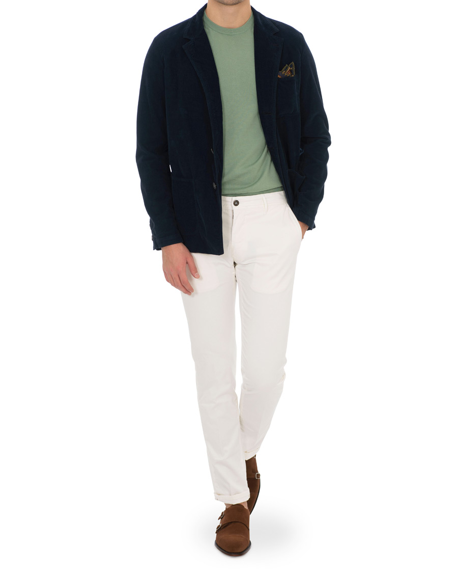 Herren | Sakkos | Massimo Alba | Baglietto Light Baby Corduroy Jacket Navy Blue