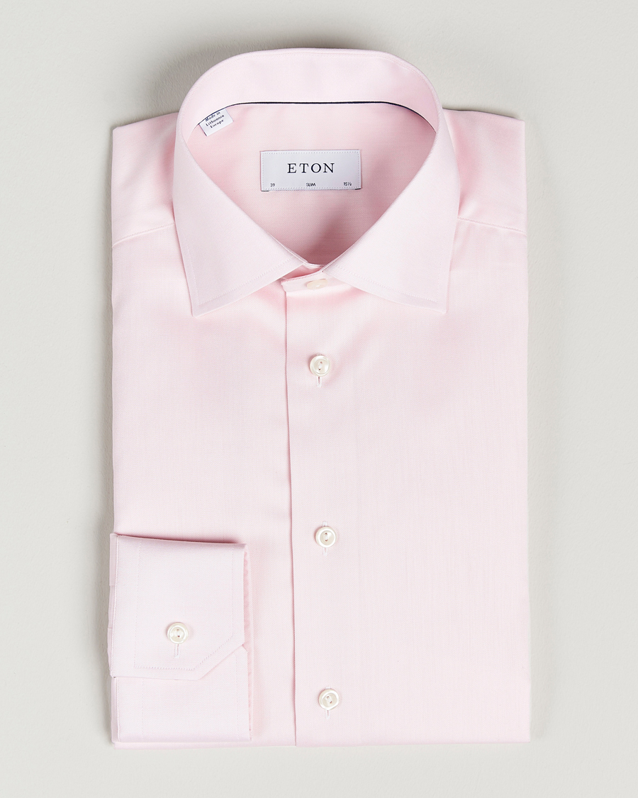 Herren | Hemden | Eton | Slim Fit Signature Twill Shirt Pink