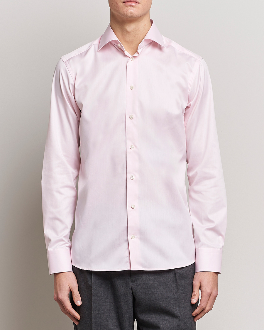 Herren | Formelle Hemden | Eton | Slim Fit Signature Twill Shirt Pink