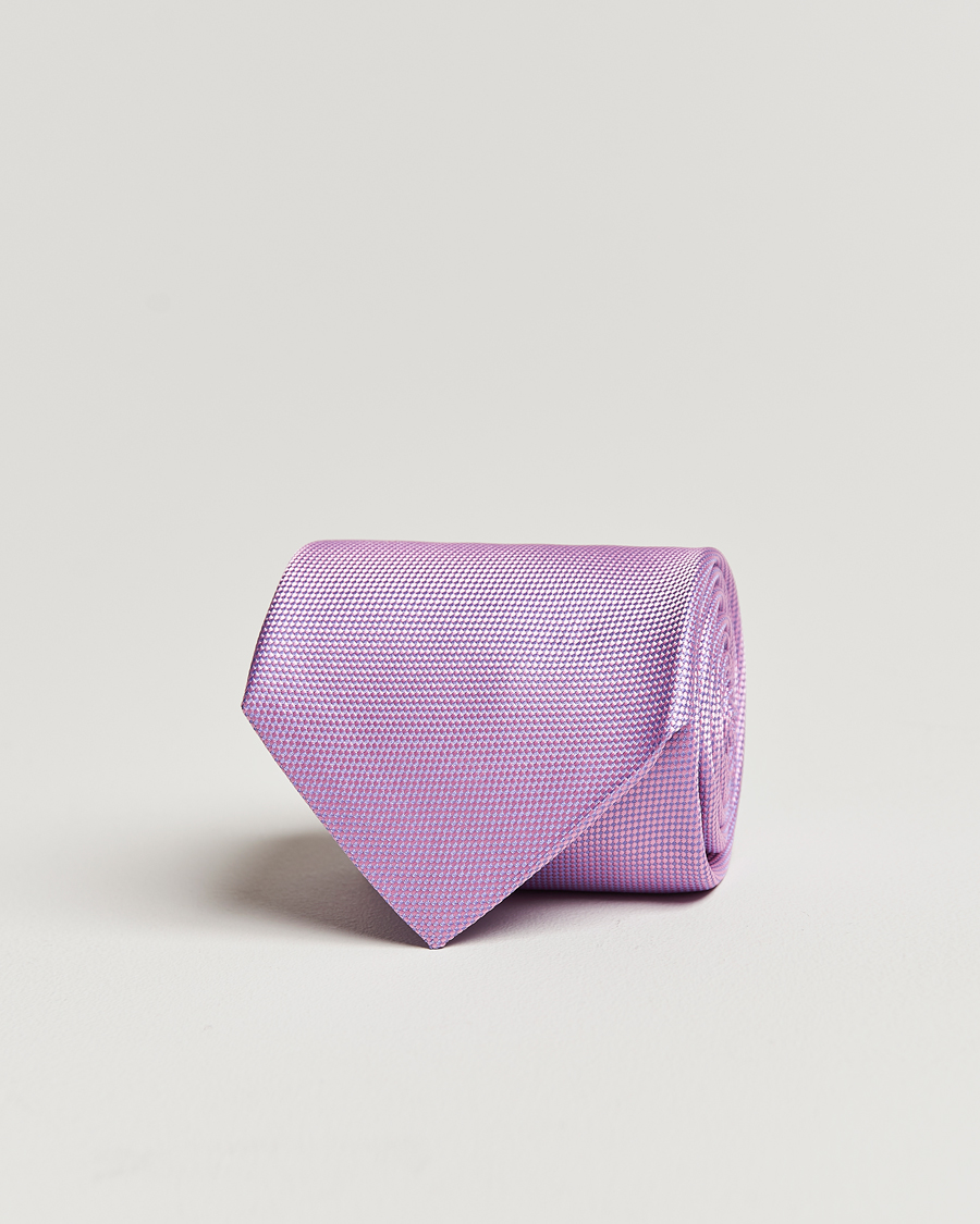 Herren | Krawatten | Eton | Silk Basket Weave Tie Pink