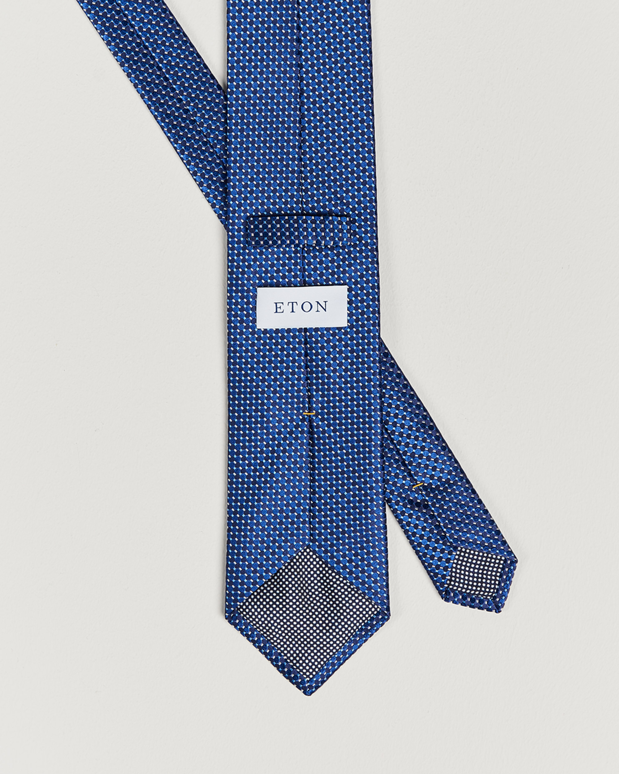 Herren | Krawatten | Eton | Silk Geometric Weave Tie Navy