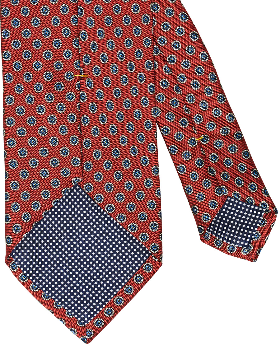 Herren |  | Eton | Silk Geometric Print Tie Red