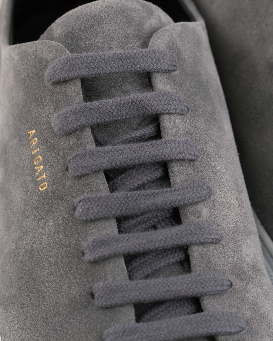 Axel Arigato Cap Toe Sneaker Dark Grey Suede