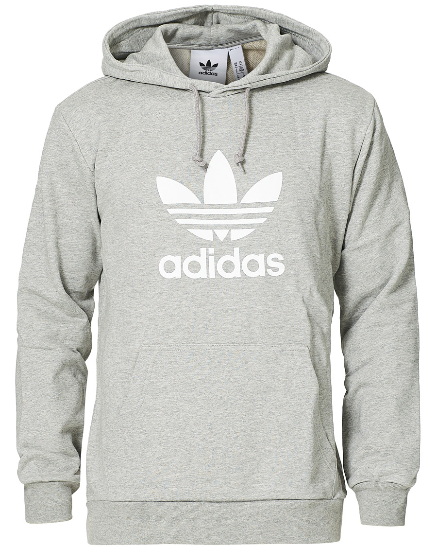 Herren | Pullover | adidas Originals | Trefoil Hoodie Grey Melange