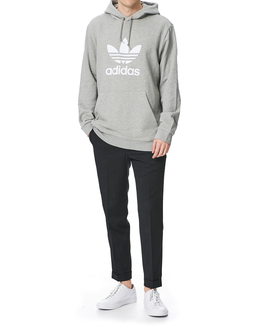 Herren | Pullover | adidas Originals | Trefoil Hoodie Grey Melange